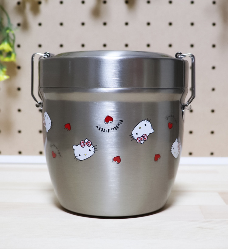 스케이터 진공 스테인리스 보온 보냉 도시락 570ml (미키 / 키티) - 주방·식기 - 하카타몰