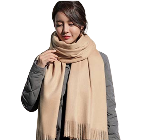 모던 심플 버진울 코스르 예쁜 캐시미어 머플러 커플 목도리 1+1 세트 여성 - 상세 이미지 2
