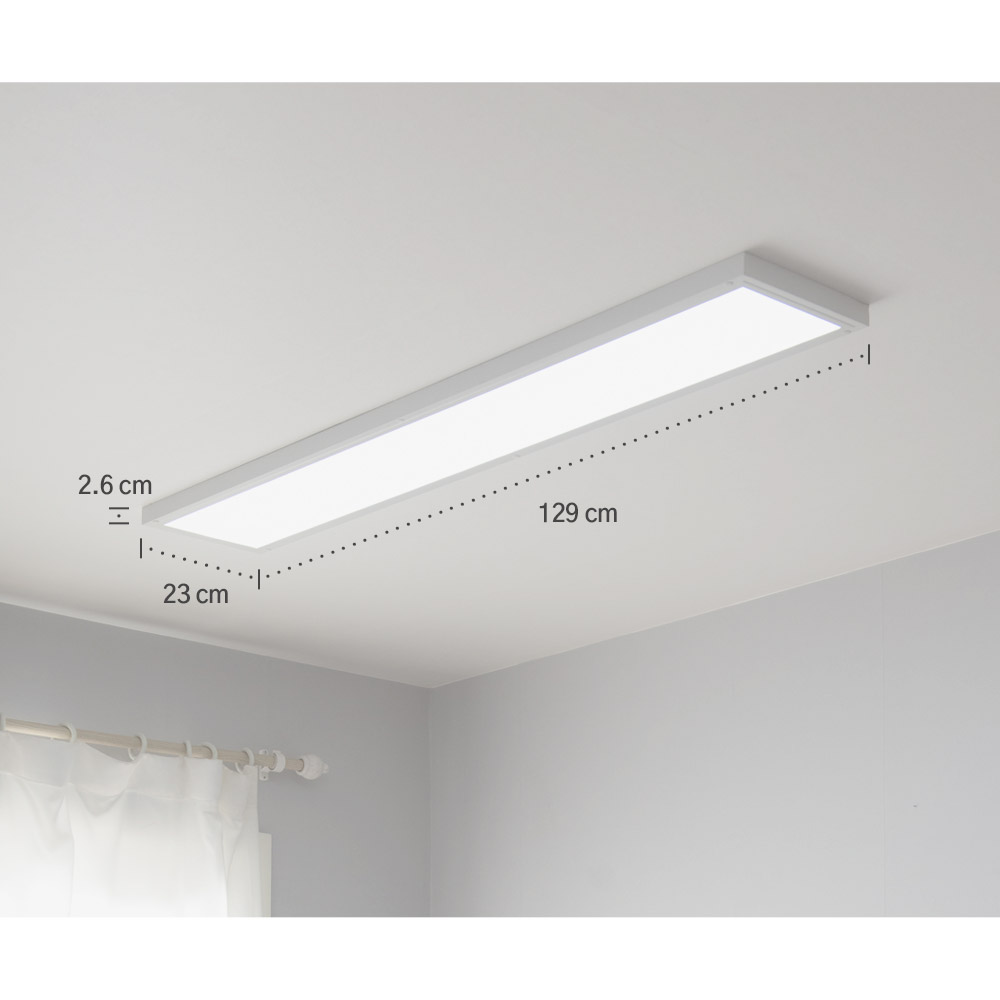 LED 데이온 슬림 직하 엣지 평판조명 1290x230 50W 주방인테리어