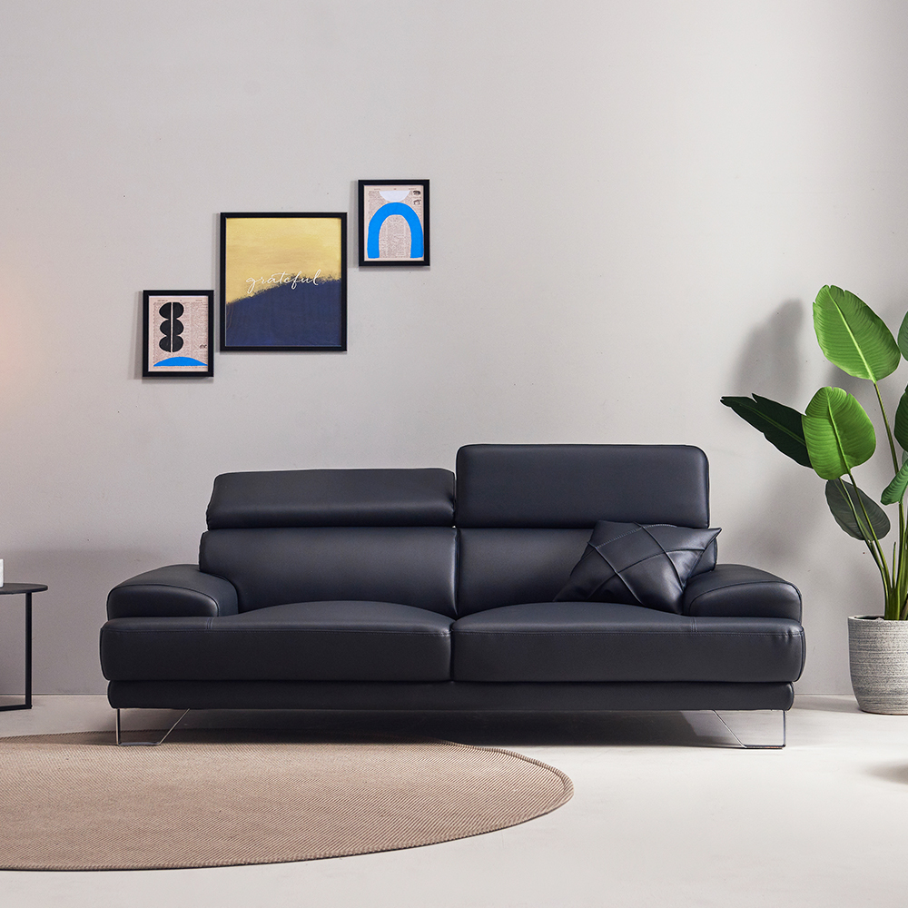 서광퍼니처 누고 신소재 가죽 3인용 소파 sk