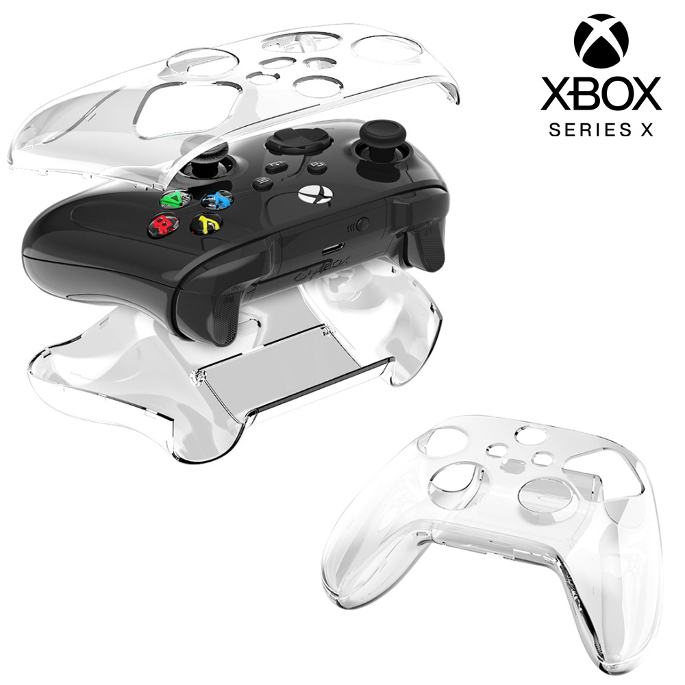 XBOX 엑박 패드 커버 4세대 컨트롤러 투명 케이스 건전지여닫이형 - 상품 이미지