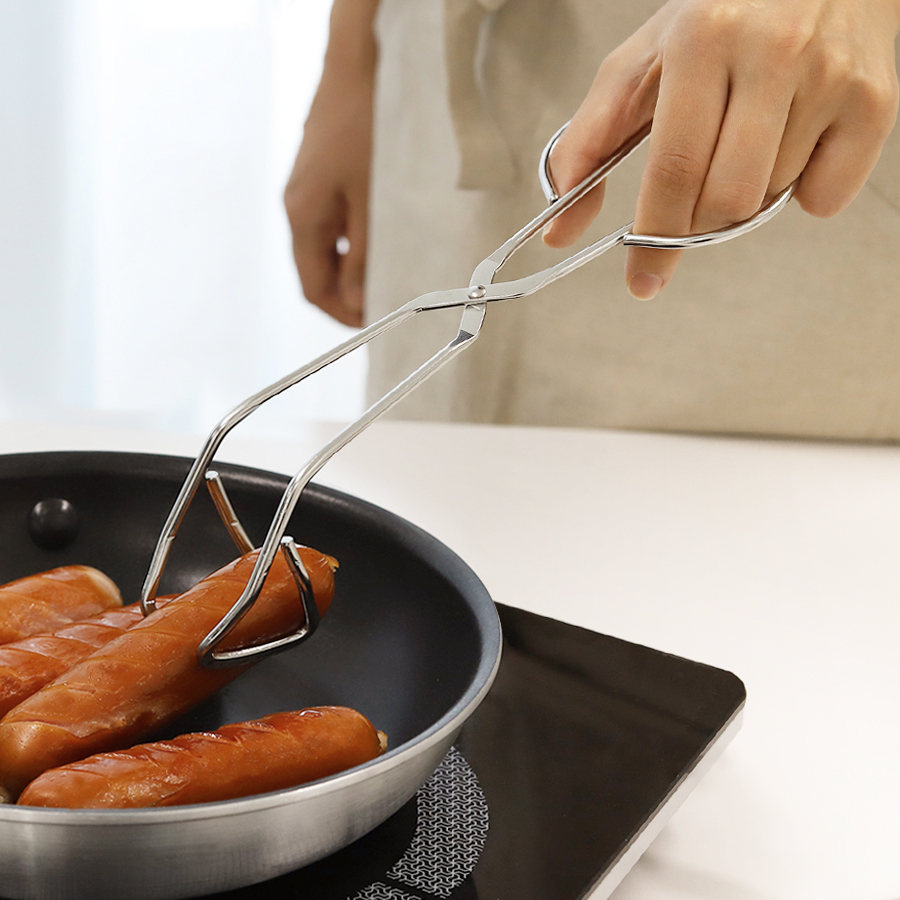 무디타 스텐 주방 마스터 삼각 집게 24cm / 요리용 캠핑 고기 집게 - 상품 이미지