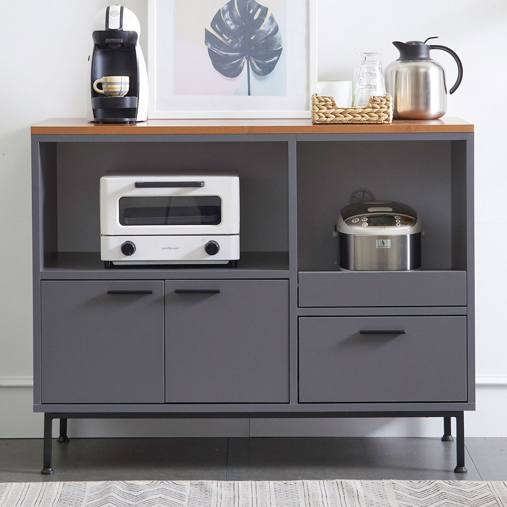 루카스 와이드 렌지대 전자렌지 수납장 밥솥다이 1000