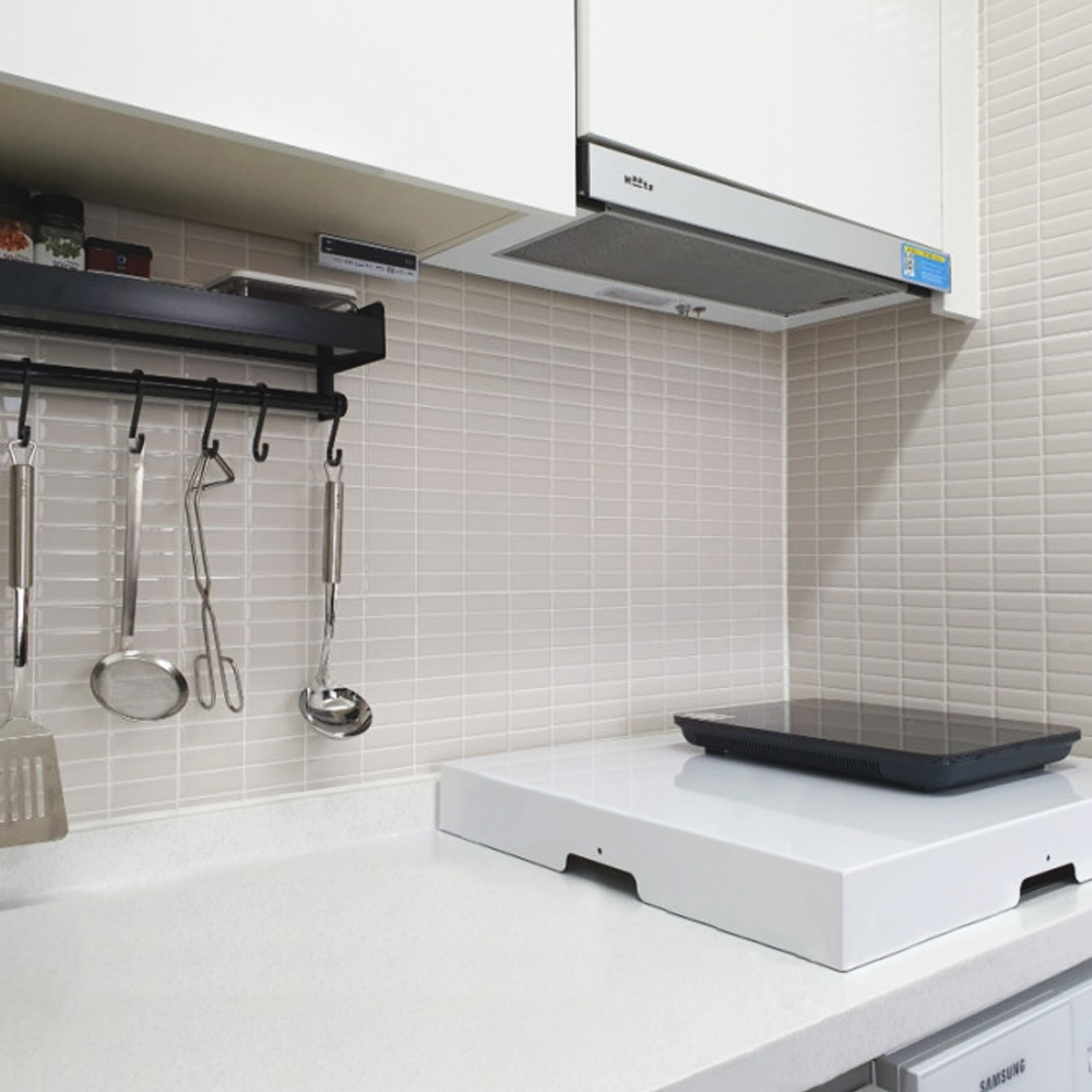 가스렌지 덮개 모던화이트 소 인덕션 커버 전기렌지받침대 가스레인지