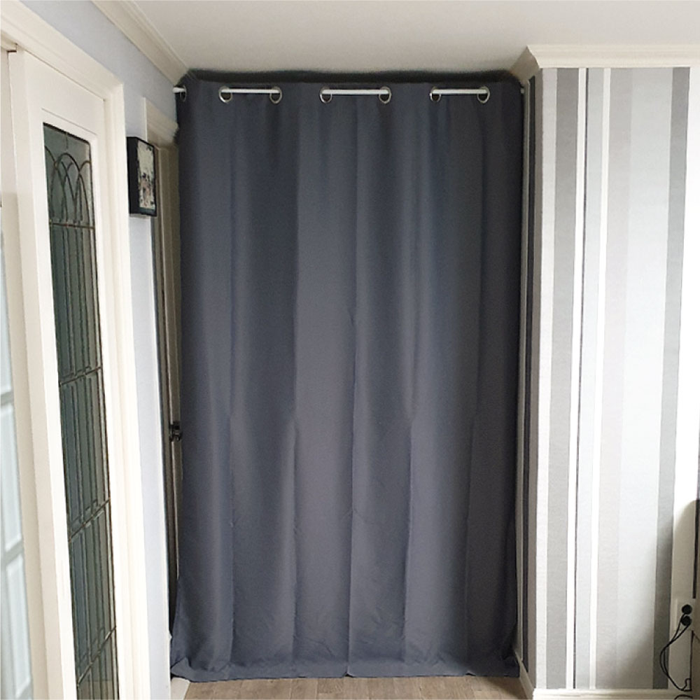 현관커튼 방음 방풍 방한 아일렛 커튼 린넨 암막커튼 아기방