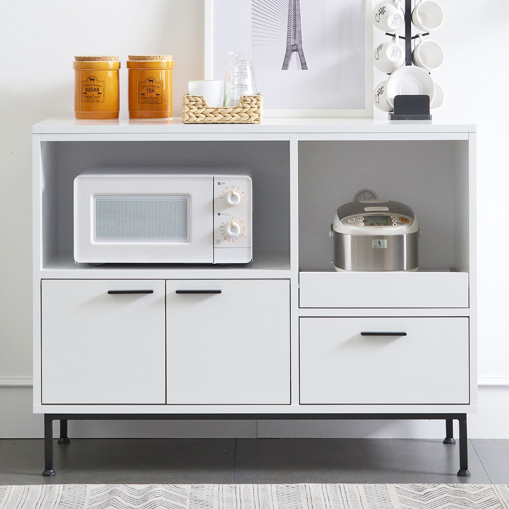 루카스 와이드 렌지대 전자렌지 수납장 밥솥다이 1000