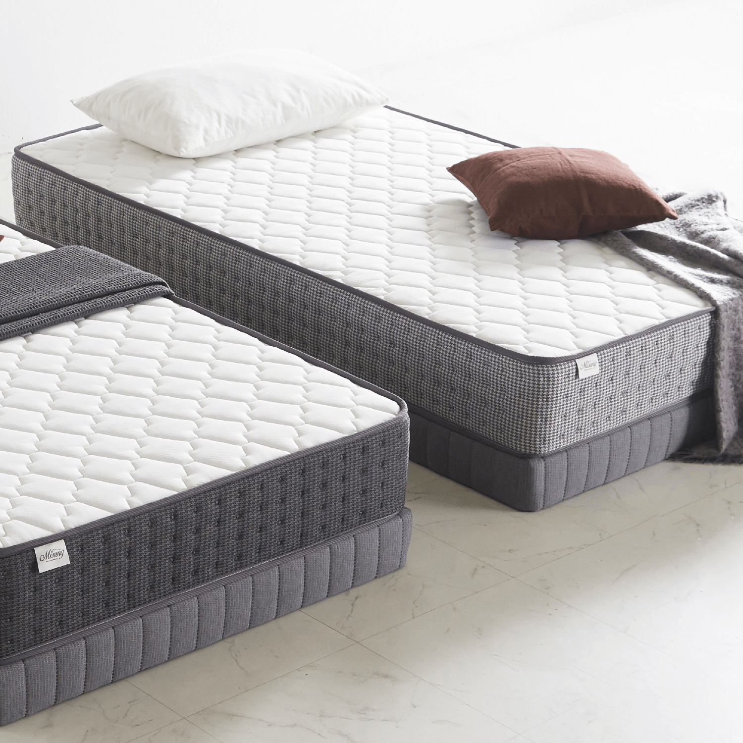 미성침대 시그니처 본넬 스프링 침대 매트리스 싱글 S