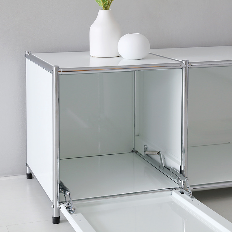 심플리 1x3 수납장 2문 BC014 1525mmx400mmx445mm, 1단, 화이트 8149.8712 - 상세 이미지 3