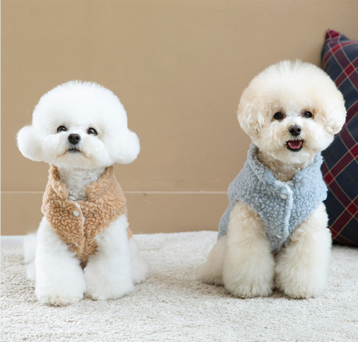 강아지조끼 강아지후리스 뽀글이후리스베스트