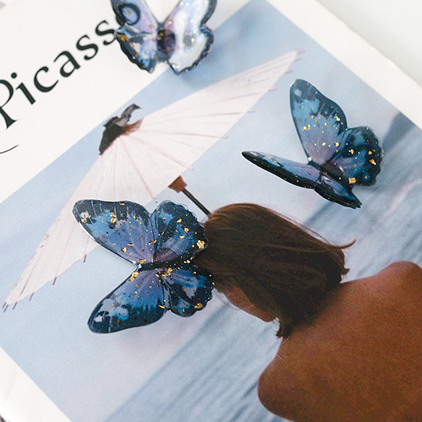 자체제작 냉장고 자석 나비 자석 