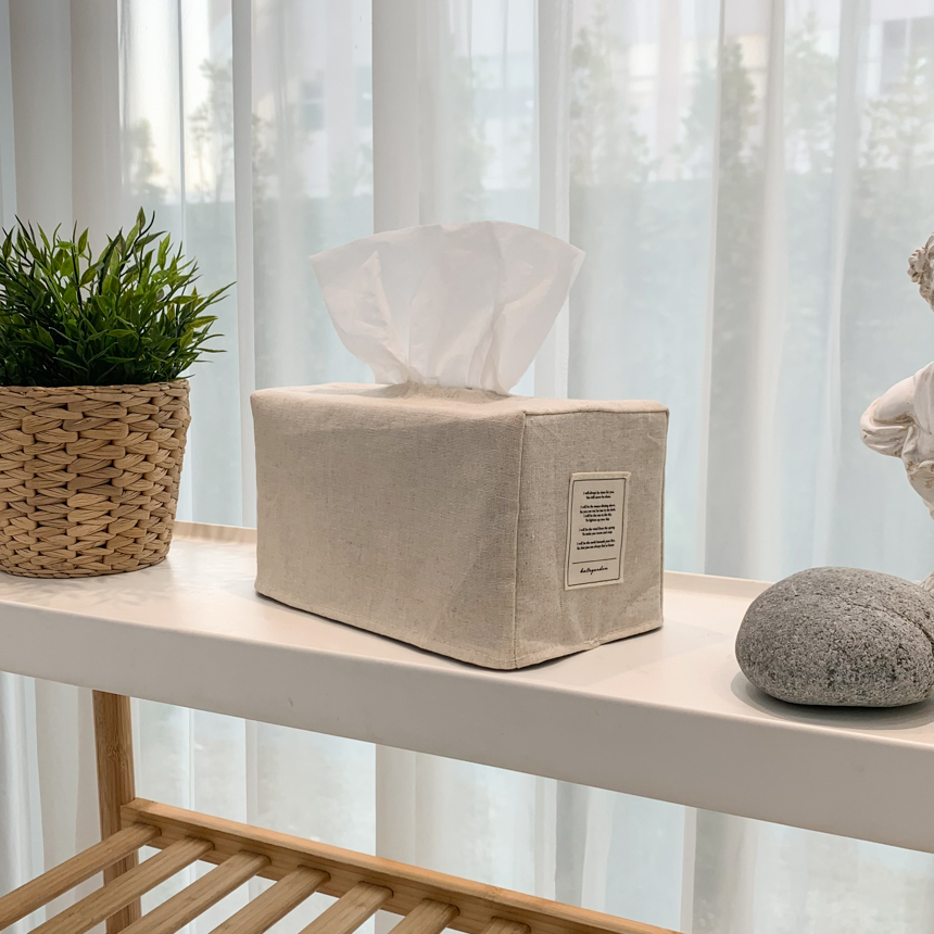 자체제작 각티슈 케이스 린넨 티슈 커버 거실소품