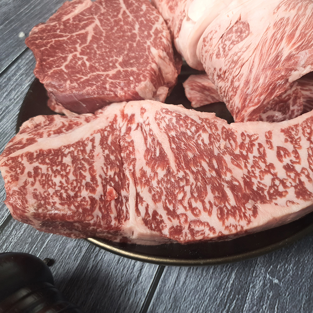 1++ 마장동 한우 등심 안심 채끝살 모듬 구이 세트 600g 투뿔 구이용 소고기 셋트 : 마장동고기파는삼촌