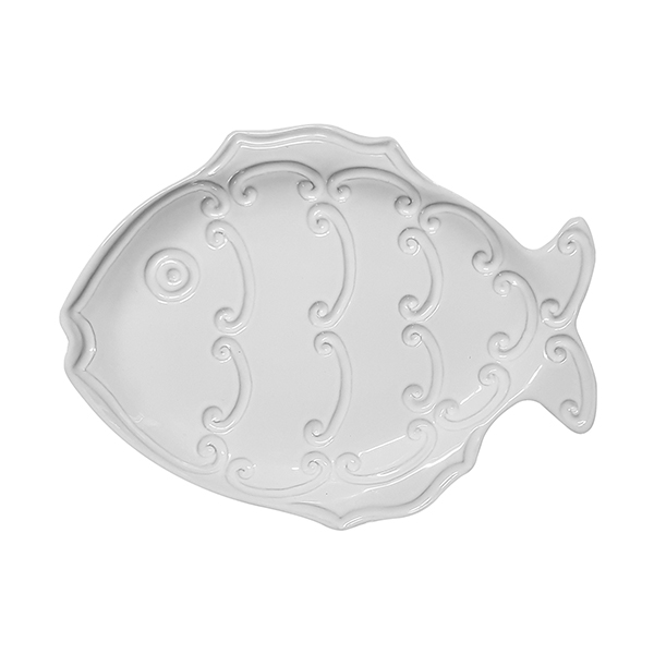 이태리 VBC까사 인칸토 빈티지 수입 접시 / 샐러드접시 26cm, 피쉬 바로크 - 메인 이미지