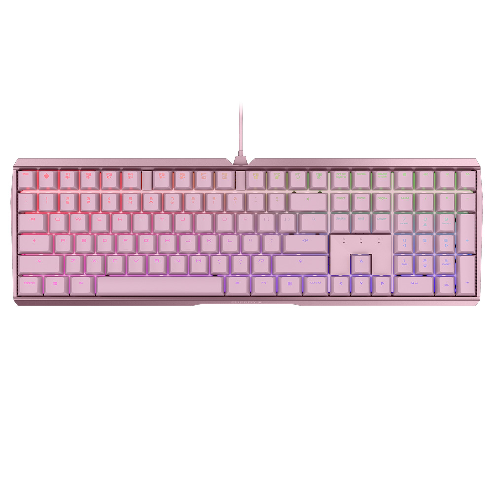 체리 MX 3.0S RGB 기계식 키보드 풀배열 사무용 핑크, 갈축 - 상세 이미지 2