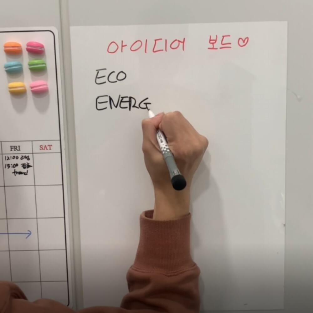 자석칠판 미니 자석화이트보드 붙이는 냉장고달력 - 상세 이미지 3