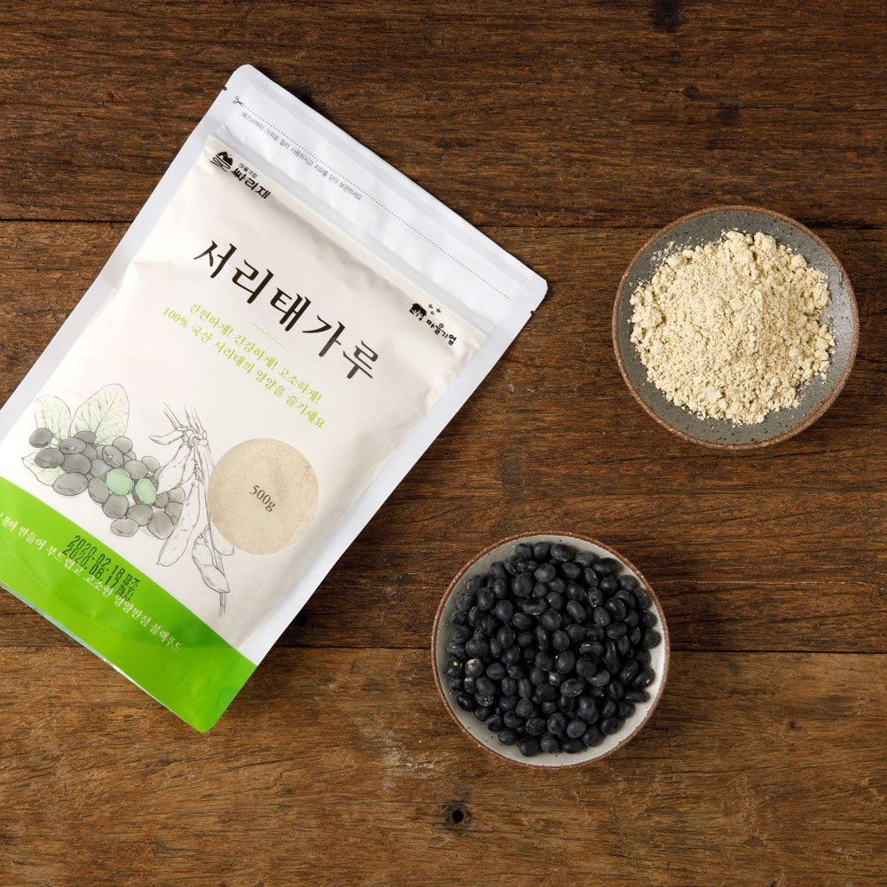 싸리재 검은콩가루 쪄서 만든 국산 서리태가루 500g, 1개