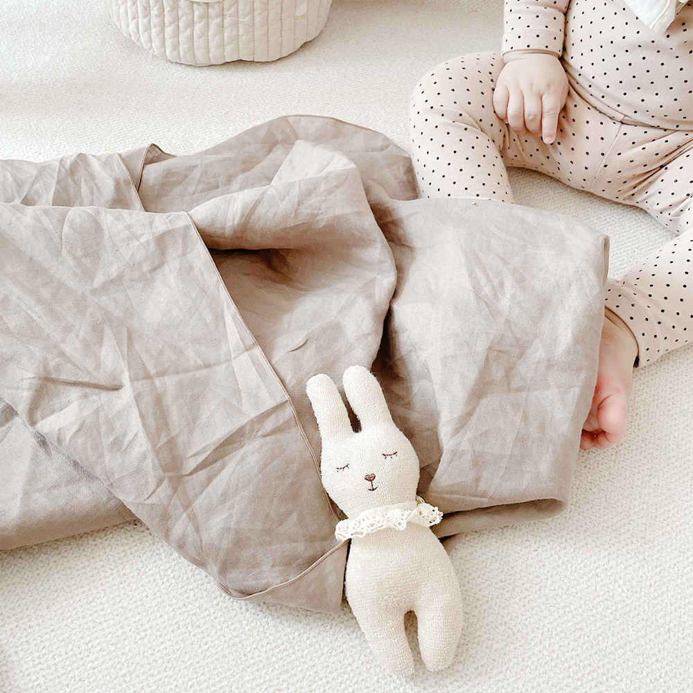 마롤로뜨 오가닉 딸랑이 아기 애착인형 곰랑이 아이보리 - 상세 이미지 4