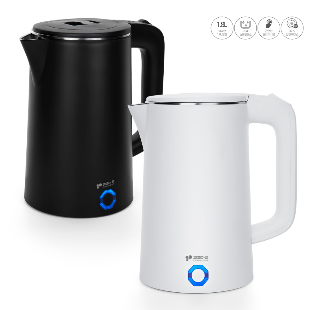 대용량 키친아트 1.8L 무선 전기 포트 주전자