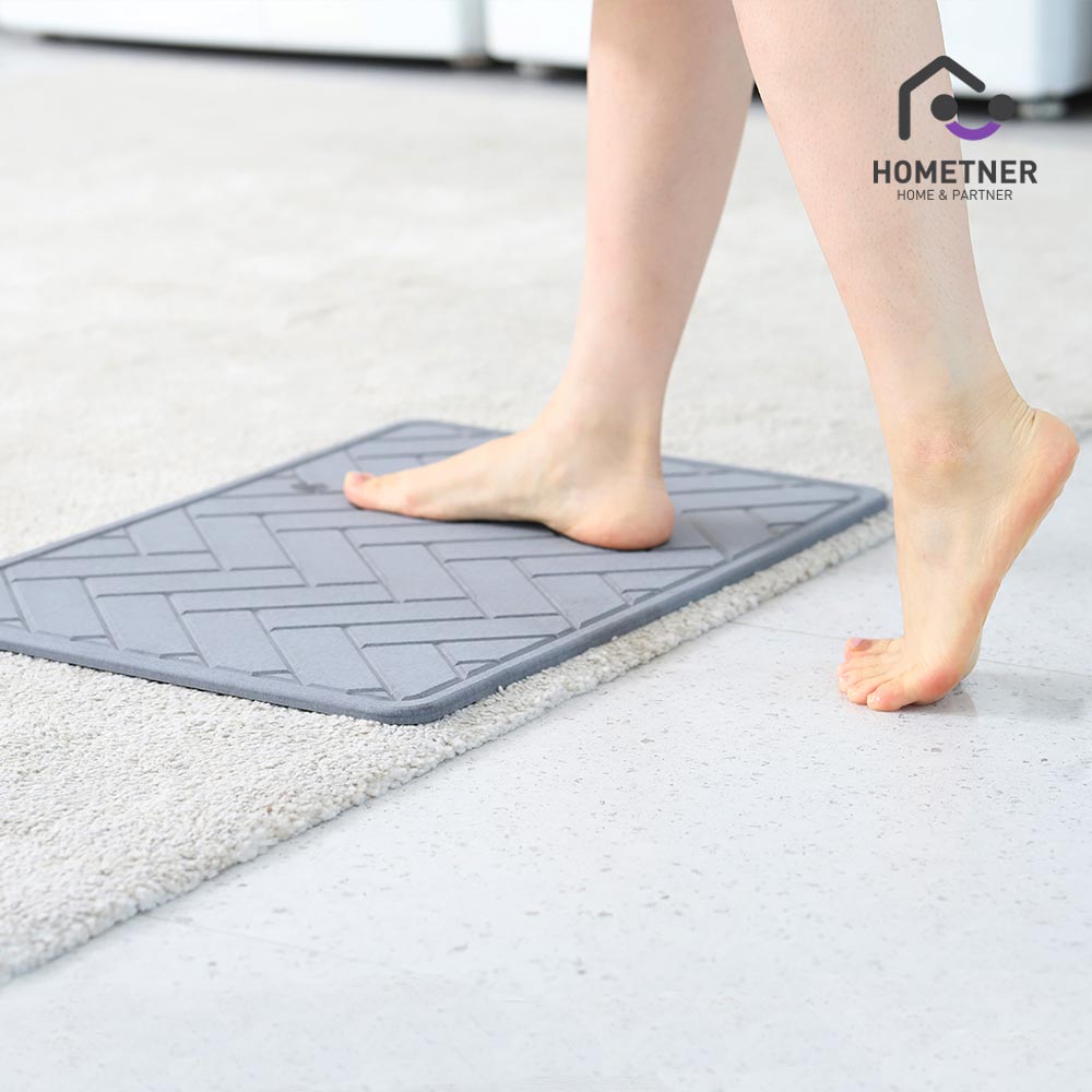 홈트너 단단한 규조토 욕실 주방 화장실 싱크대 미끄럼방지 중형 M 디자인 발매트