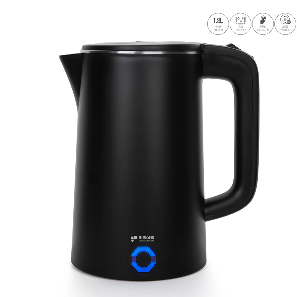 대용량 키친아트 1.8L 무선 전기 포트 주전자