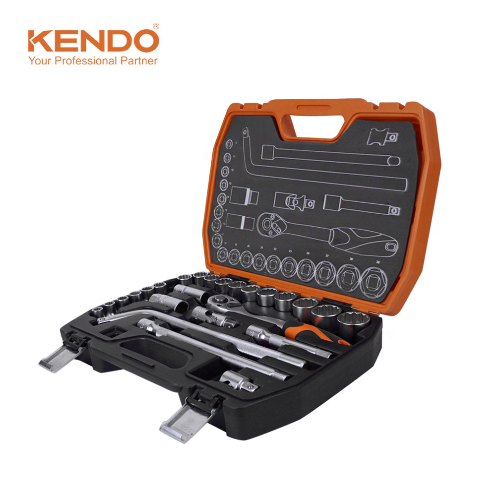 KENDO 켄도 소켓렌치 세트 26PCS 90565 라쳇 복스시리즈 - 메인 이미지