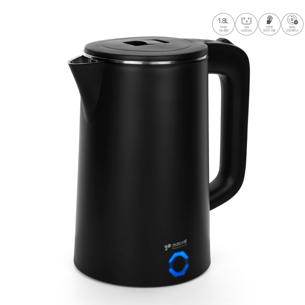 대용량 키친아트 1.8L 무선 전기 포트 주전자