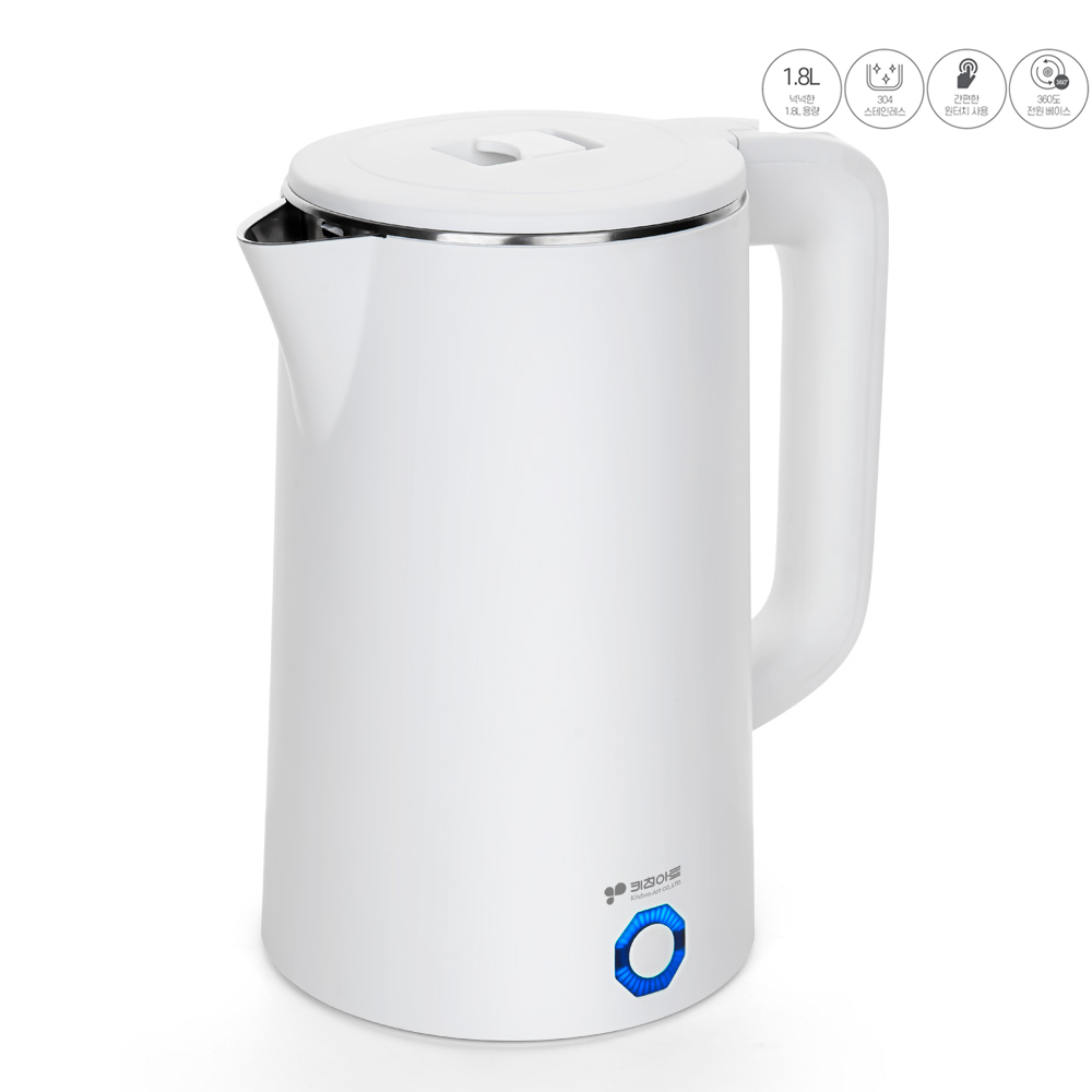 대용량 키친아트 1.8L 무선 전기 포트 주전자