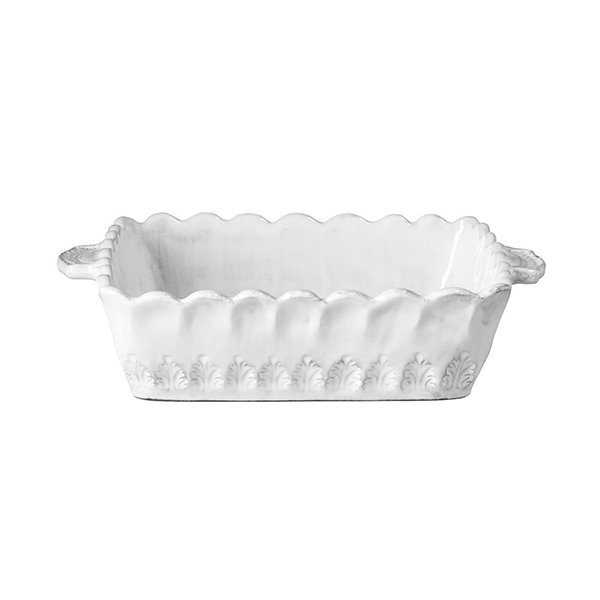 이태리 VBC까사 인칸토 빈티지 수입 그릇 / 사각 오븐접시 28cm, 레이스 - 메인 이미지