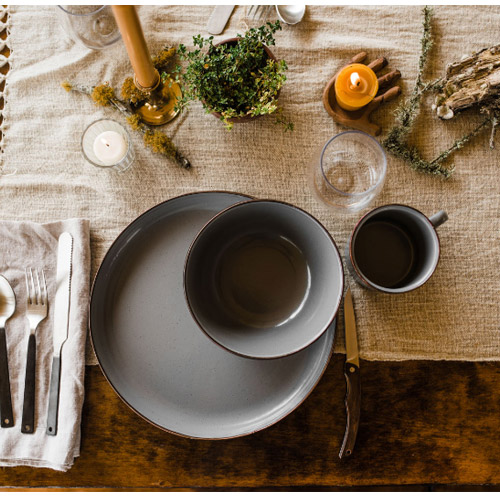 베어본즈 에나멜 딥플레이트 2p 세트 캠핑 큰 접시 그릇 식기 법랑