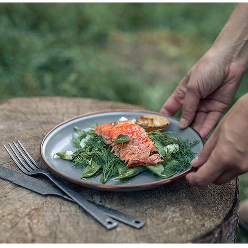 베어본즈 에나멜 딥플레이트 2p 세트 캠핑 큰 접시 그릇 식기 법랑