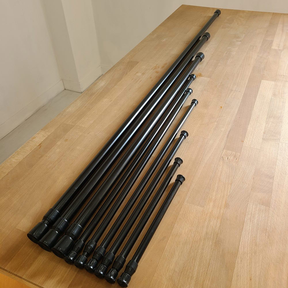 무타공 압축봉 40~70cm 화이트 커튼봉·옷장정리·틈새활용