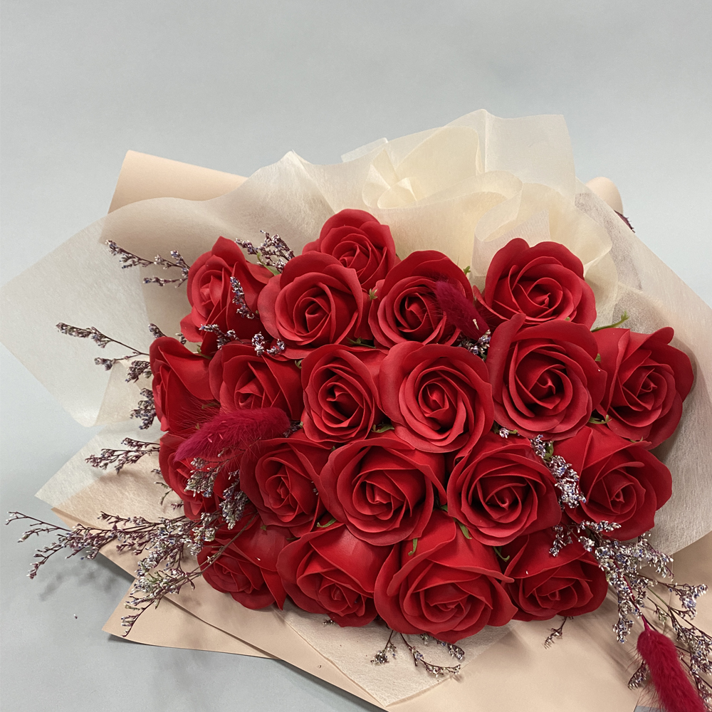 빨간 장미 비누꽃다발 여자친구 생일선물 기념일 부모님생신 졸업꽃다발 학예회 꽃선물 - 상세 이미지 5