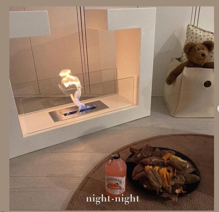 CH.3 손담비 경수진 불멍난로 테이블  화로 에탄올 화로 벽난로 캠핑 벽난로 스탠딩 바이오 사이드