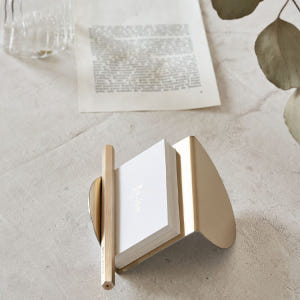 라운드 메탈 골드 명함꽂이 거치대 홀더(이니셜각인) 실사용 후기 | 효과 있을까? - 상품 이미지 2