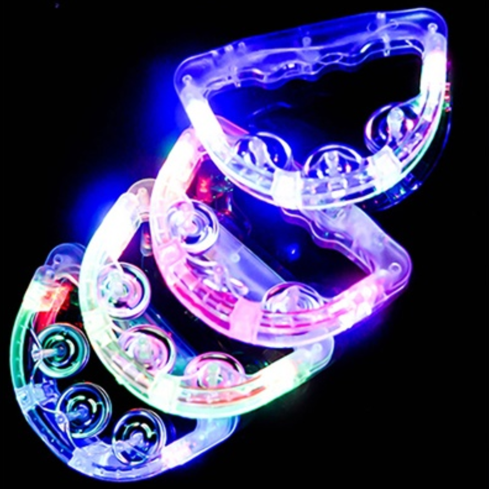 조우탬버린 경량 좋은 야광 작은 led 노래방 미니 탬버린 - 상세 이미지 5