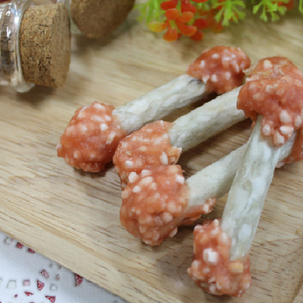 대용량 강아지 사사미 간식 헬로도기 리얼 훈제 닭고기 라이스 덤벨, 300g, 1개 - 상세 이미지 2