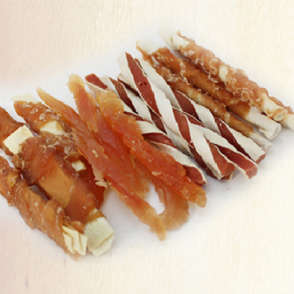 대용량 강아지 사사미 간식 헬로도기 리얼 훈제 닭고기 치킨믹스, 300g, 1개 - 상세 이미지 3