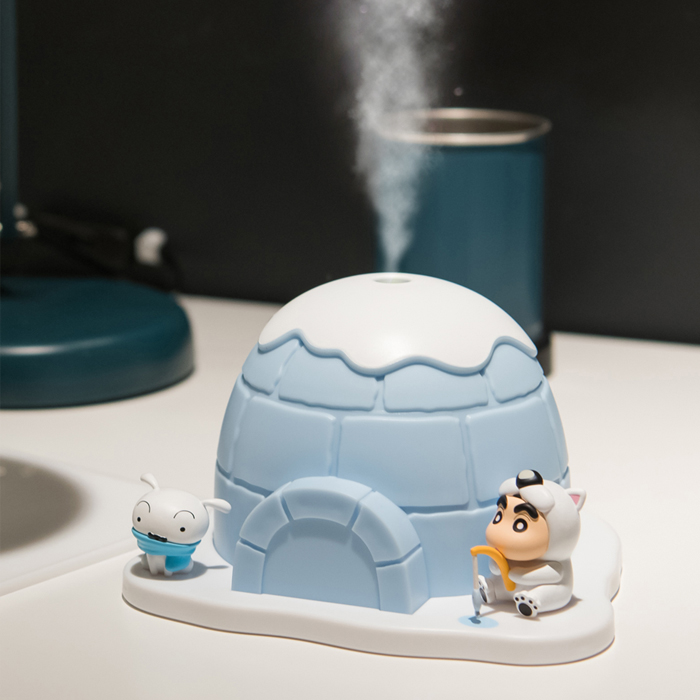 짱구 이글루 미니가습기 피규어 초음파 USB 탁상용 책상 사무실