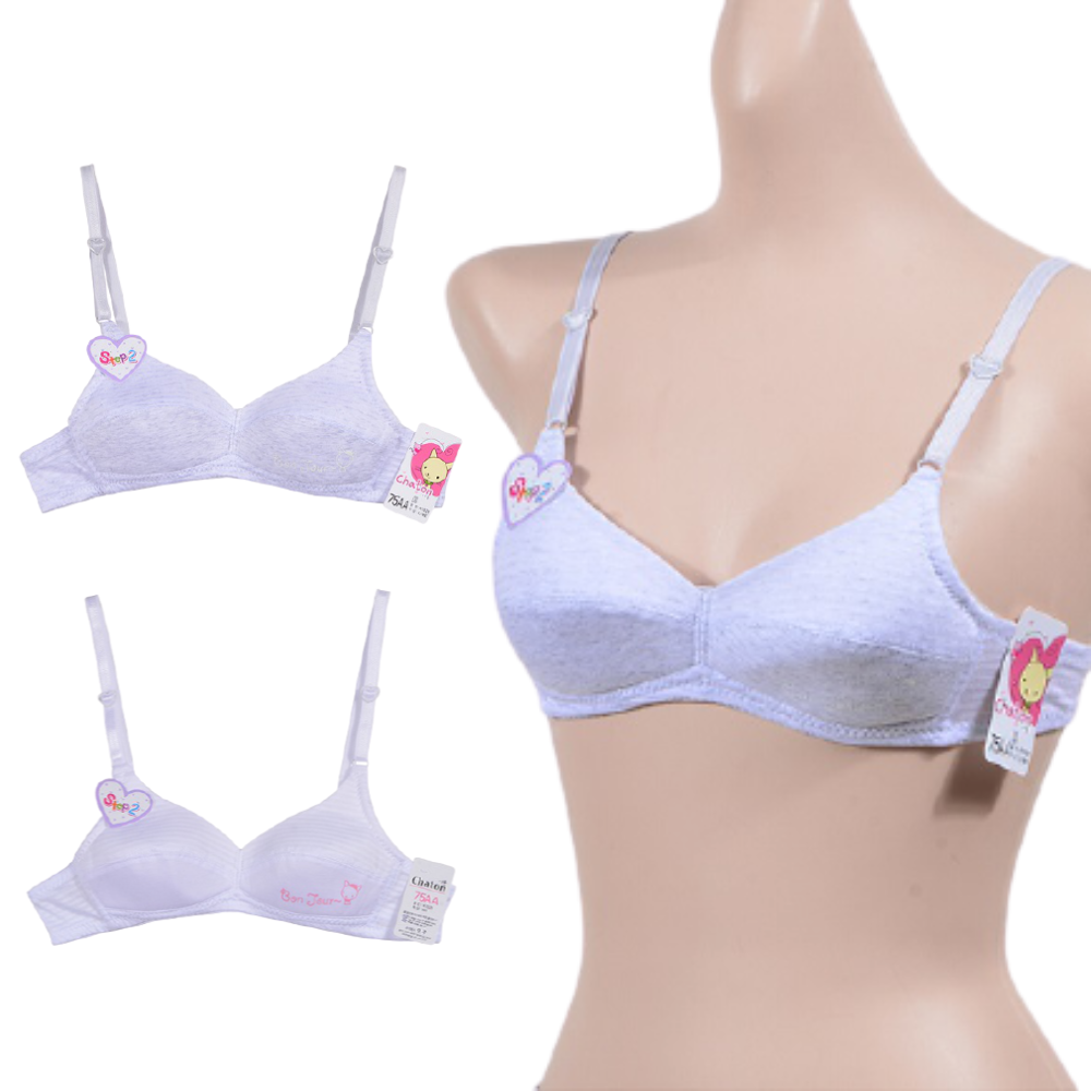 75aa 80aa 85aa 주니어2단계 브라 노와이어 청소년 중학생 국내생산 - 상품 이미지