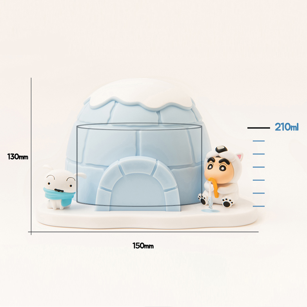 짱구 이글루 미니가습기 피규어 초음파 USB 탁상용 책상 사무실