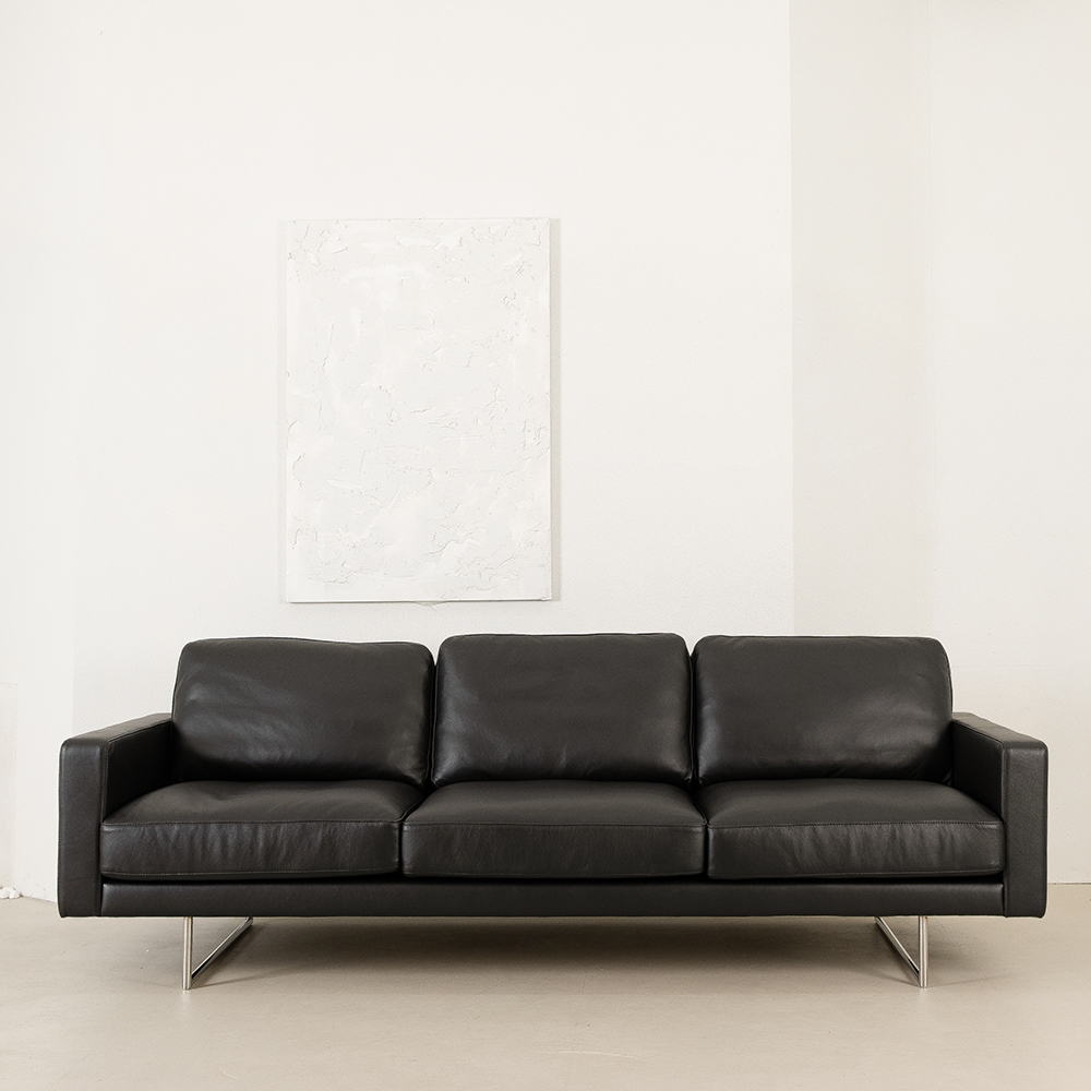 PH5 이태리 내추럴 통가죽 천연면피 소가죽 4인소파 전체가죽 가죽모듈