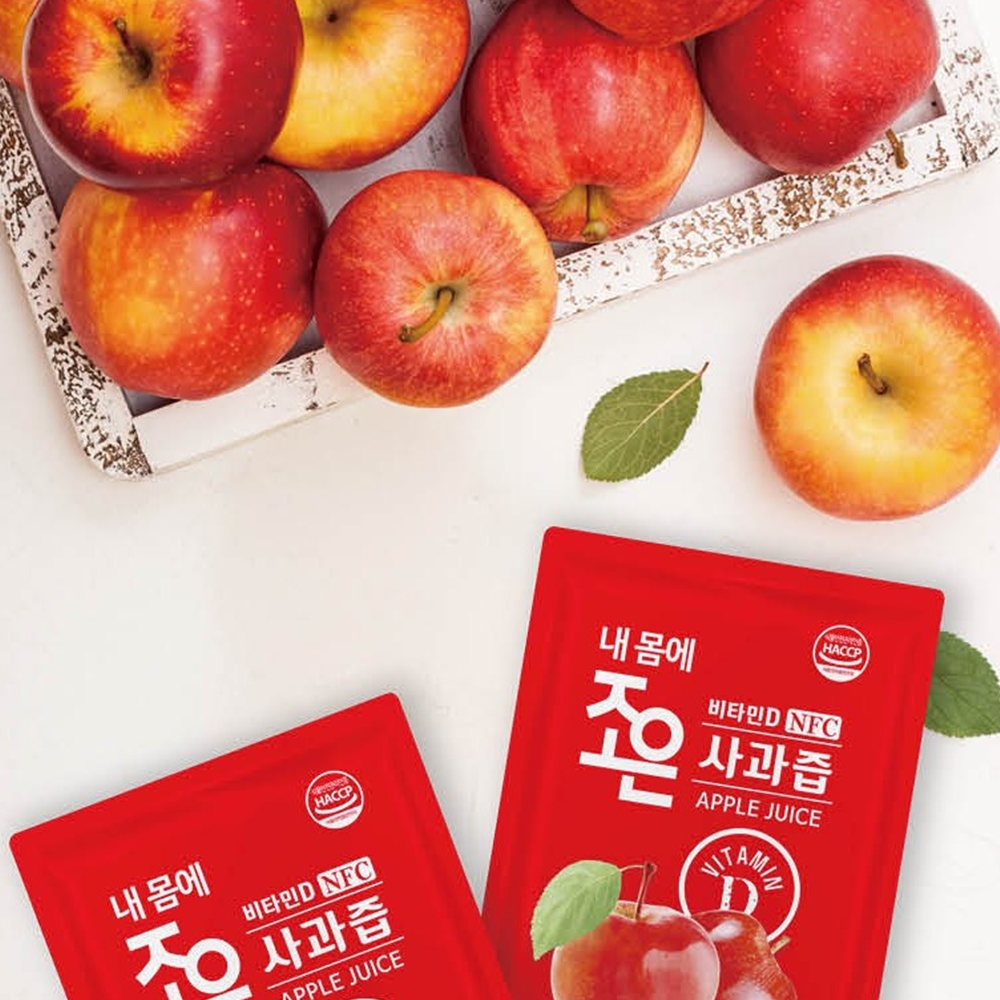 NFC착즙 비타민D 충북 보은 100% 사과즙 사과원액 30포