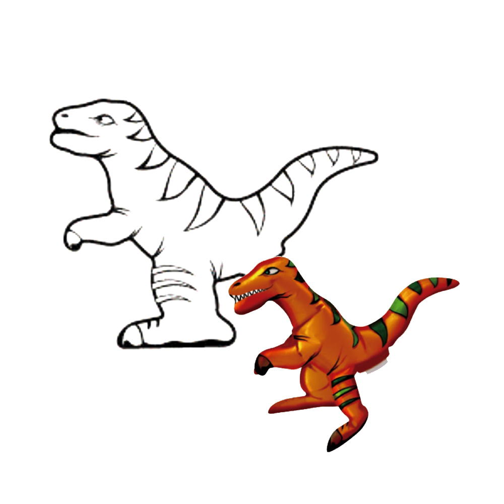 노리프렌즈 - 컬러룬 공룡 티라노사우르스 색칠공부