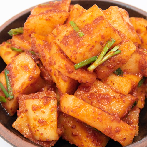 한백김치 석박지 3kg 5kg - 국내산 재료, 달큰아삭 제주김치 섞박지 - 상품 이미지