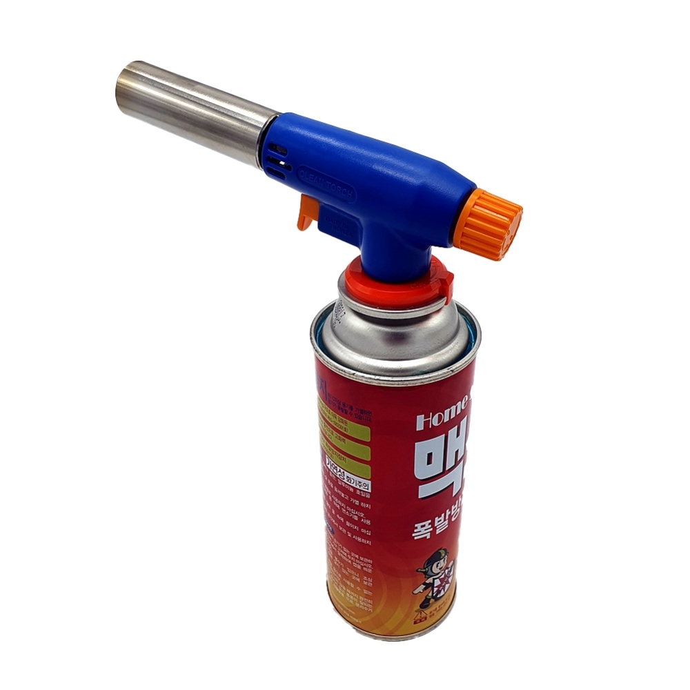 우주캠핑 자동점화 토치 부탄가스 캠핑용 숯 장작 점화