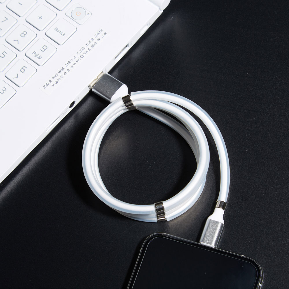 [1+1] 마그네틱 고속충전케이블 USB C타입 1M 자석 꼬임방지 리뉴얼 - 상세 이미지 3