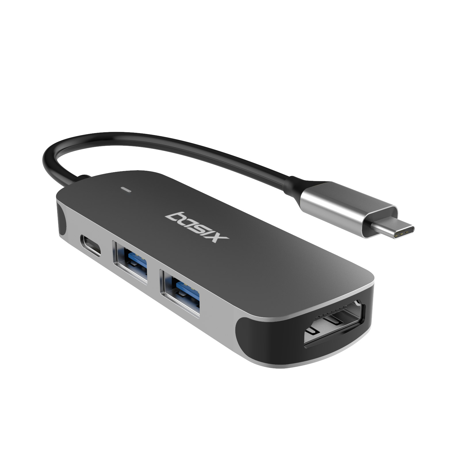 베이식스 C타입 멀티 허브 4in1 HDMI 4K 유튜브 닌텐도지원 맥북 프로 USB허브 - 상세 이미지 2