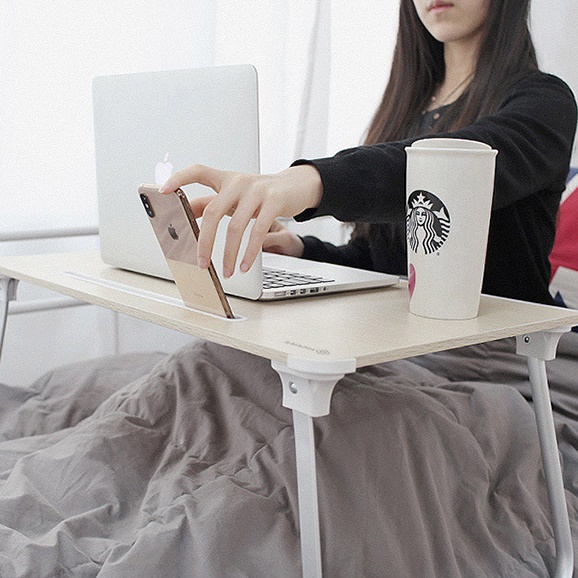 스마트폰 이동식 침대 테이블 간이 접이식 독서대 오버 베드 트레이 식탁 배드 노트북