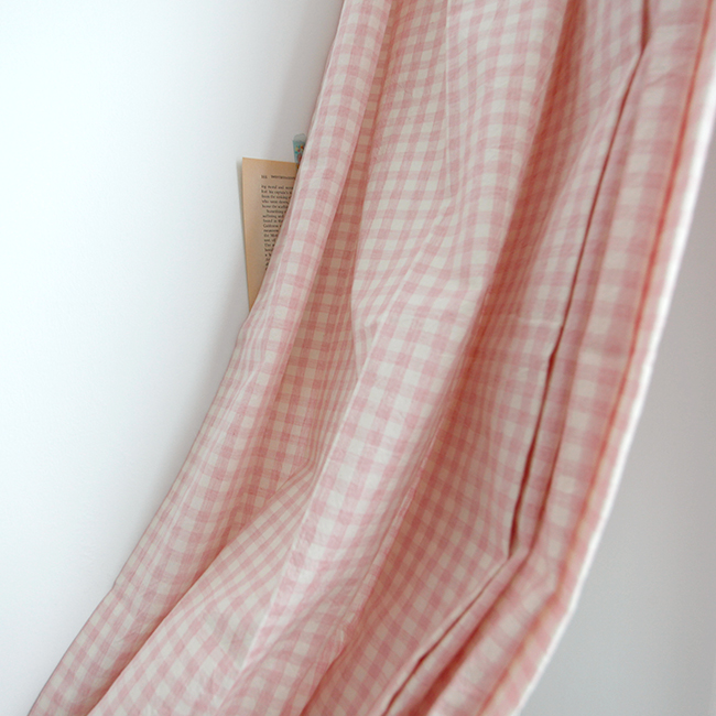 바이아미 멜란 아이방 체크 커튼-러블리핑크 핀커튼 맞춤제작 여아 남아 커텐