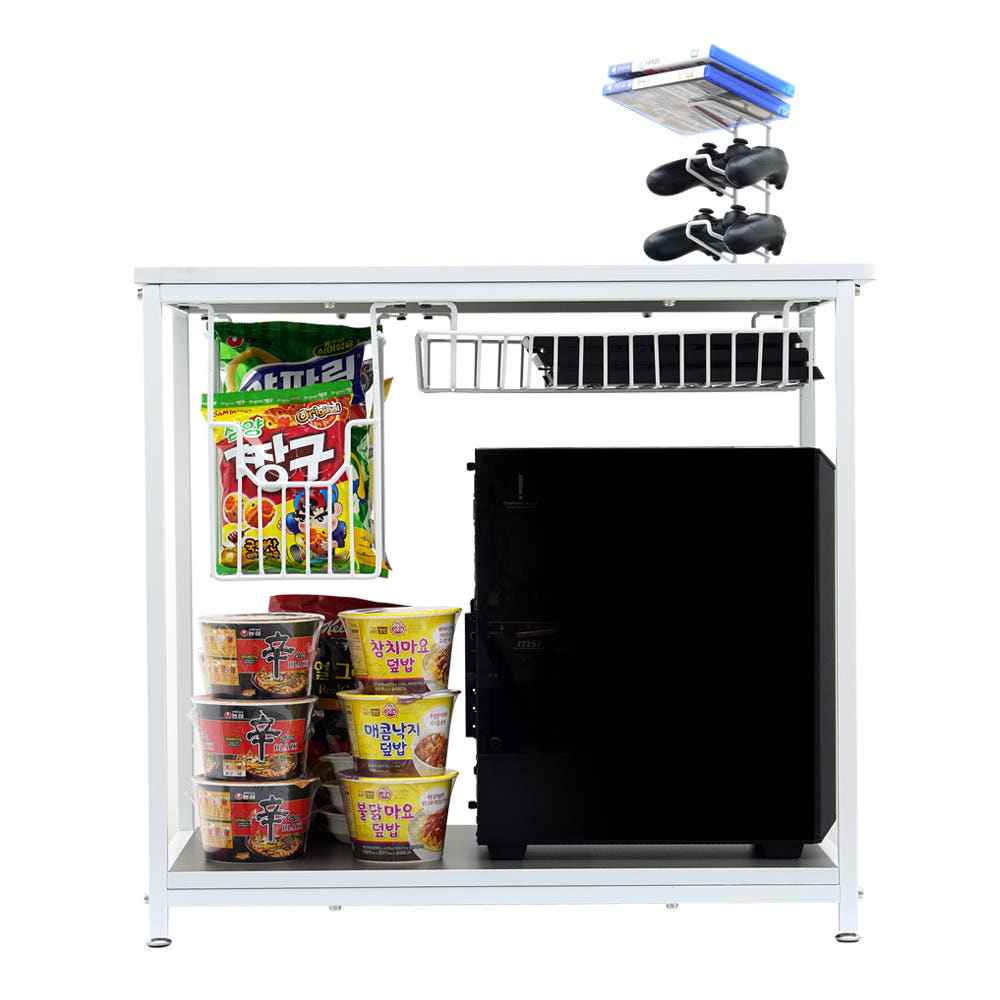 데스크 확장 사이드테이블 GT001 화이트